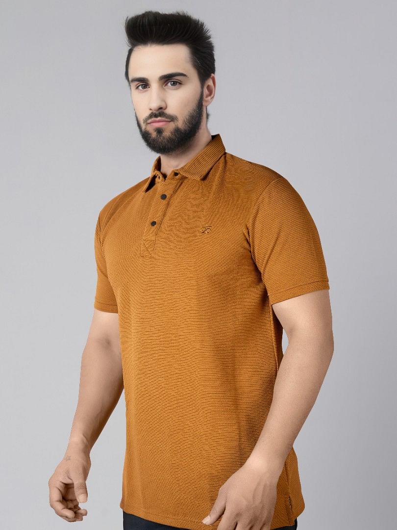 Authenzaa Men Polo T-Shirt SFPT005 Golden 
