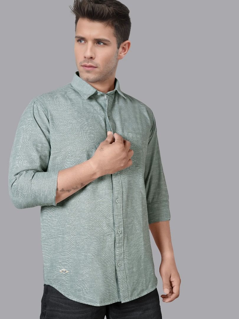 Authenzaa Men Casual Shirt SFCS048 Pista 