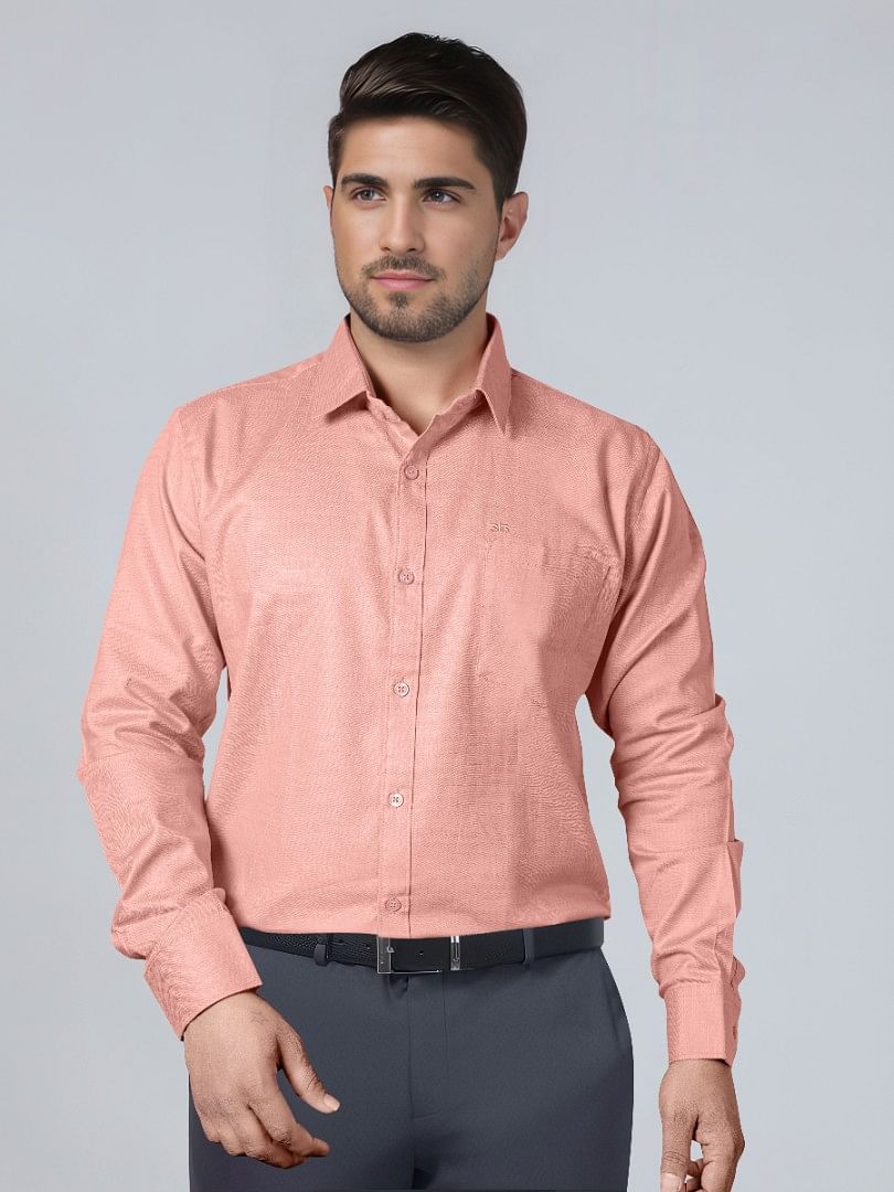 Authenzaa Men Premium Shirt APFS002 Carrot 