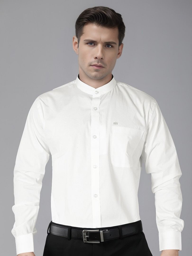 Authenzaa Men Premium Formal Shirt APFS021 White 4 