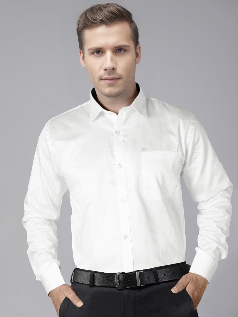 Authenzaa Men Premium Formal Shirt APFS018 White 1 