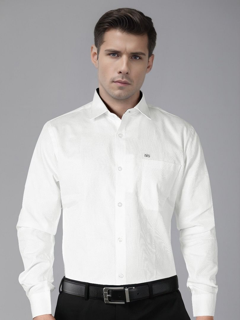 Authenzaa Men Premium Formal Shirt APFS019 White 2 