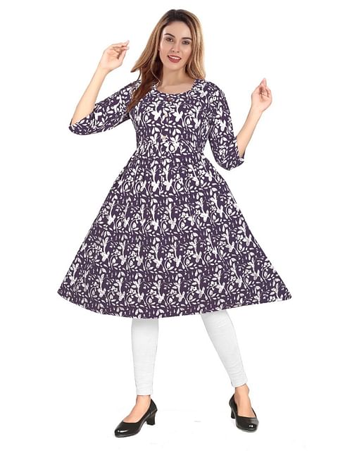 Authenzaa Women Kurti EVWKT003 Nickel 