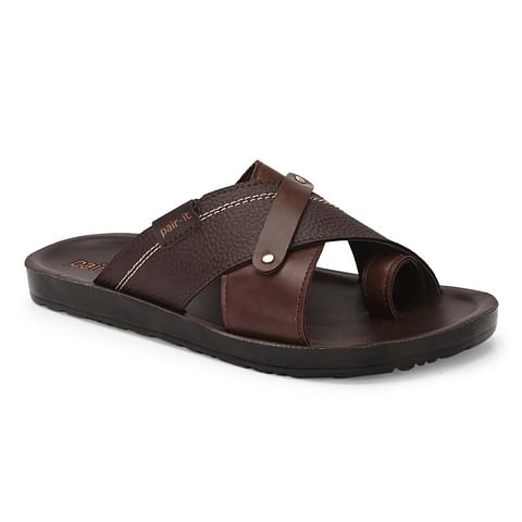 Pair-it Men PU Slipper DICTION111 Brown