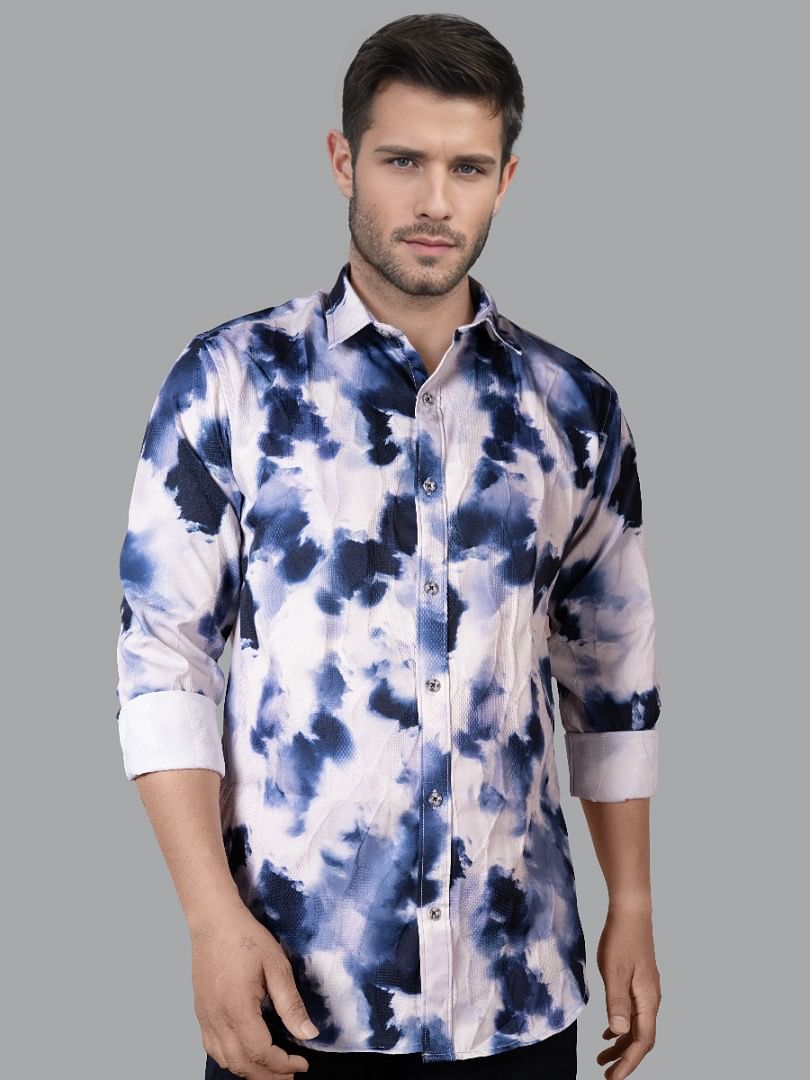 Authenzaa Men Casual Shirt SFCS076 Blue 