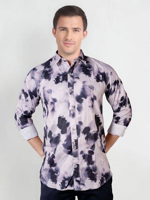 Authenzaa Men Casual Shirt SFCS074 Black 