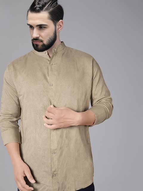 Authenzaa Men Casual Shirt SFCS062 P. Green 