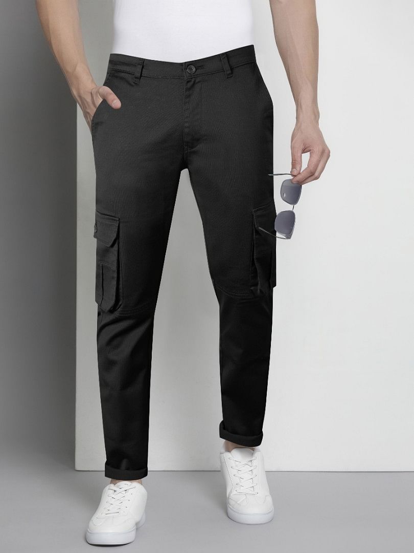 Authenzaa Men Cargo Pant SFCP001 Black 