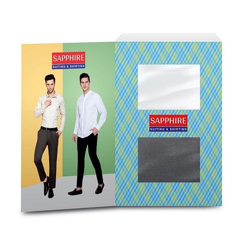 Authenzaa Men Premium Sapphire Fabric AZSP002 Design-15 
