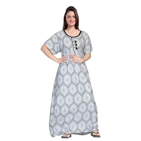 Authenzaa Women Nighty SMWN025 Grey 