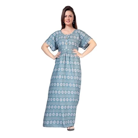 Authenzaa Women Nighty SMWN026 Grey 