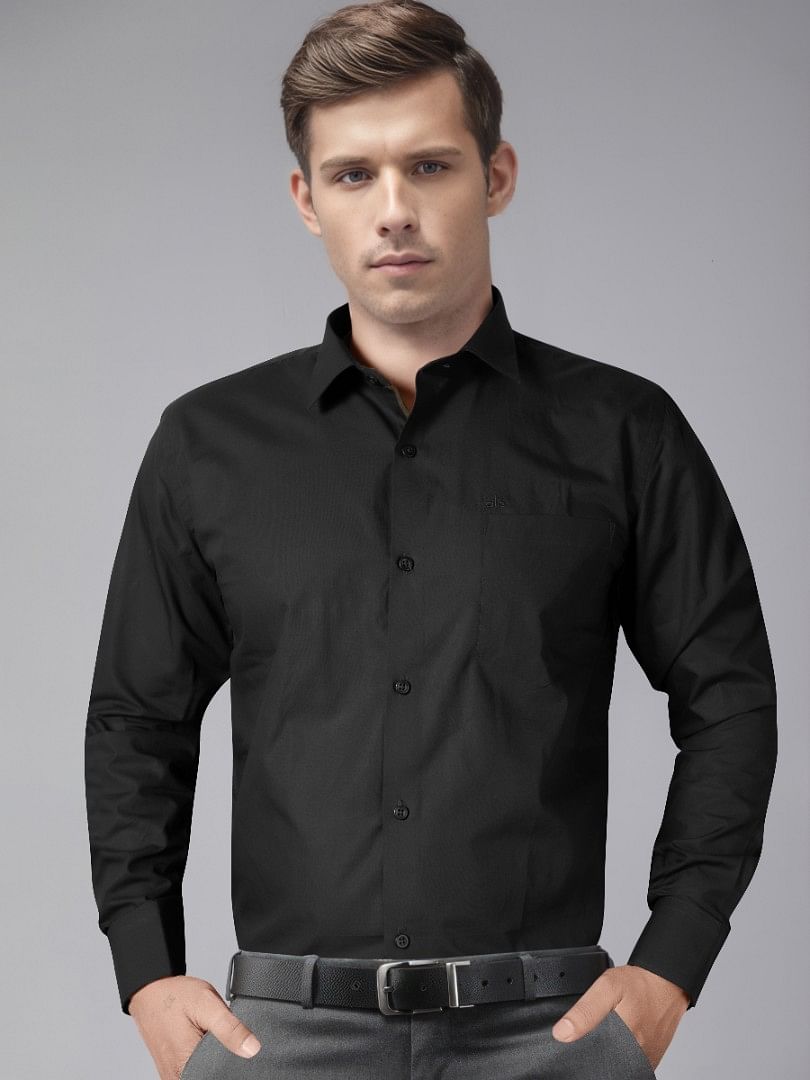 Authenzaa Men Premium Formal Shirt APFS017 Black 3 