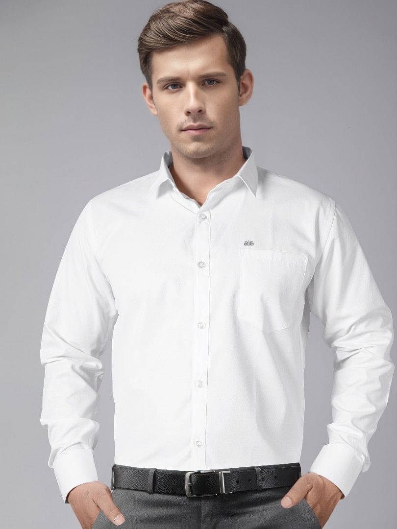Authenzaa Men Formal Shirt ITFS010 White 