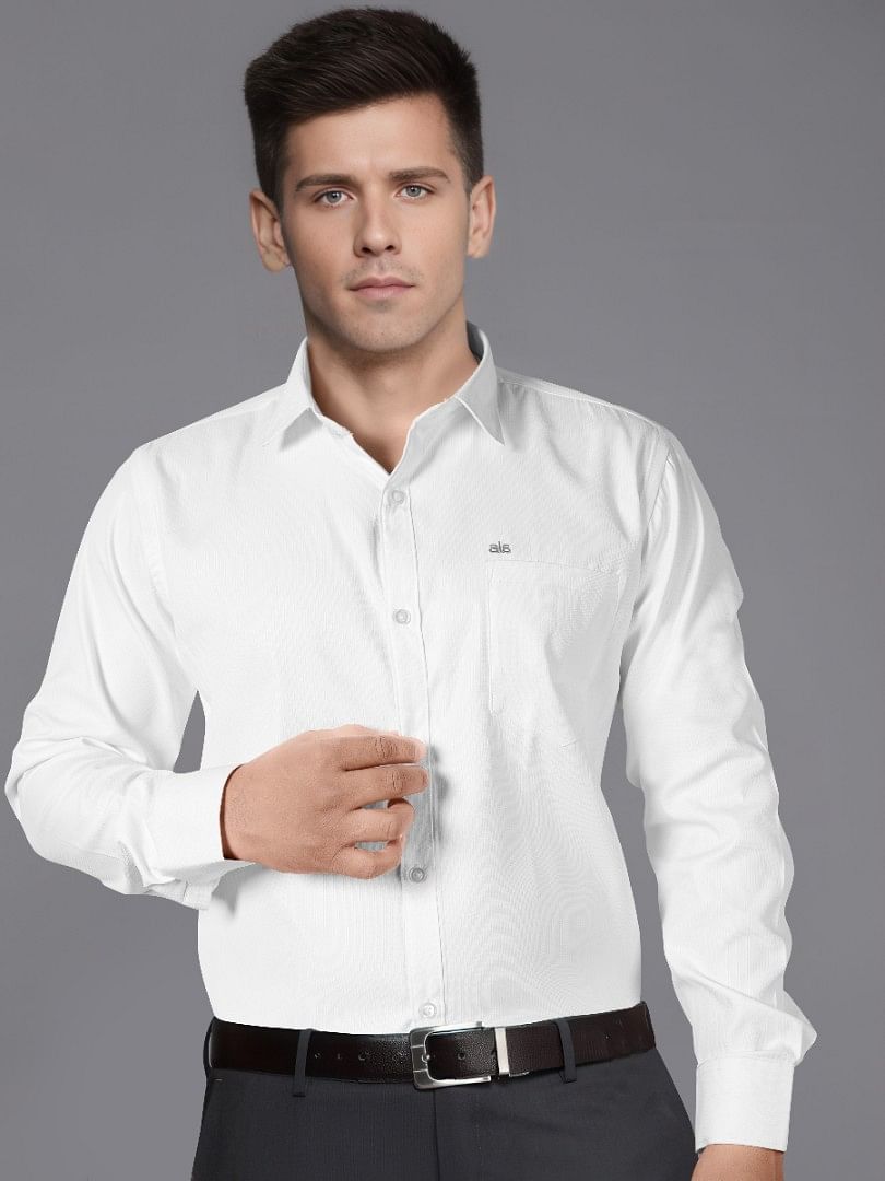 Authenzaa Men Formal Shirt ITFS011 White 