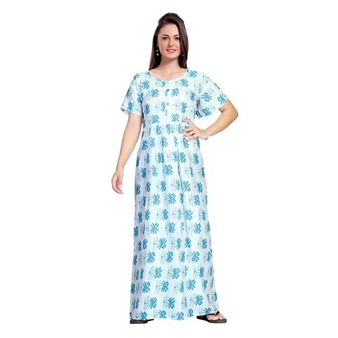 Authenzaa Women Nighty SMWN030  White 4 