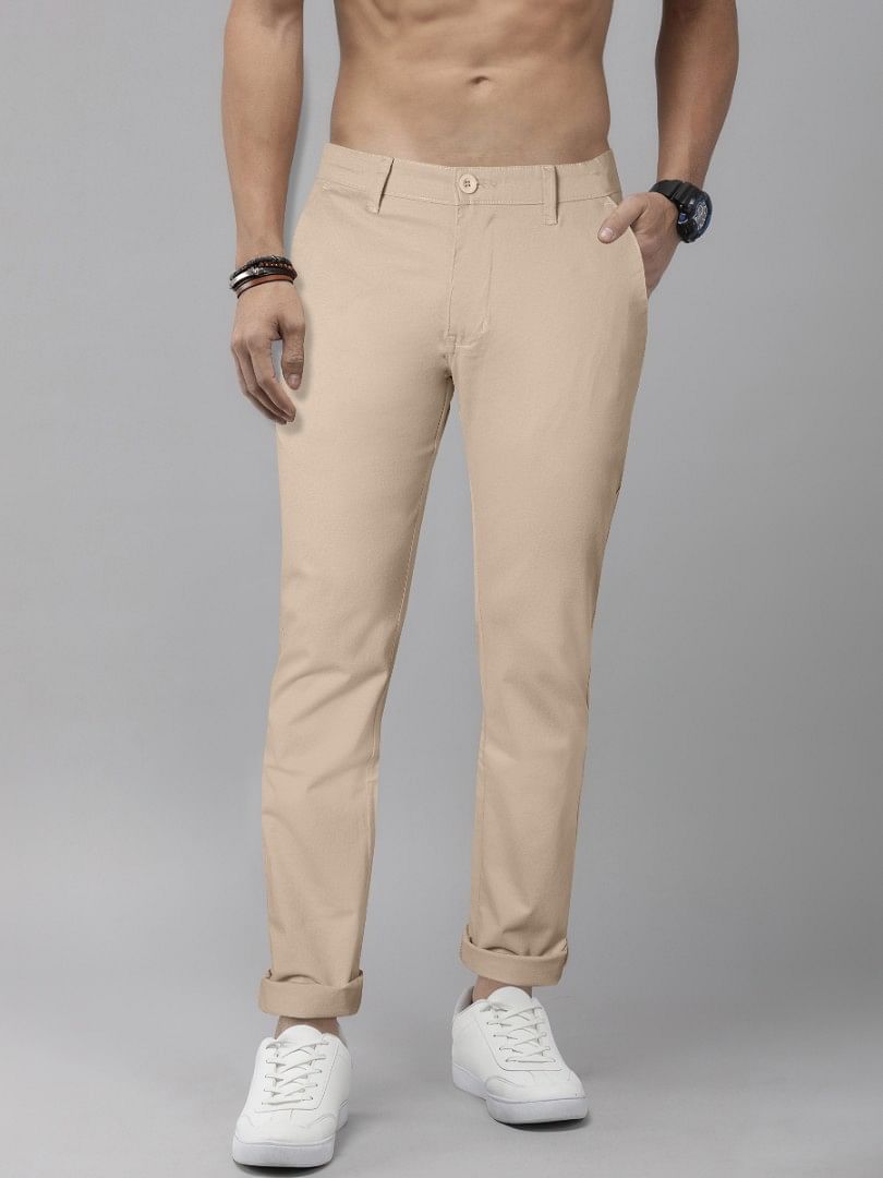 Authenzaa Men Casual Trouser CT4S002 Beige 