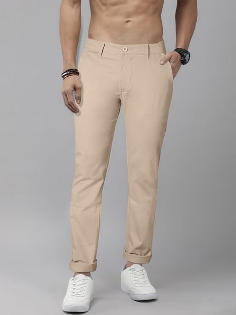 Authenzaa Men Casual Trouser CT4S002 Beige 