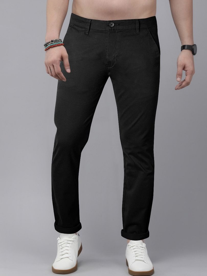 Authenzaa Men Casual Trouser CT4S009 Black 