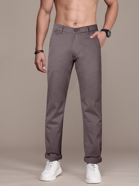 Authenzaa Men Casual Trouser CT4S010 Dark Grey 