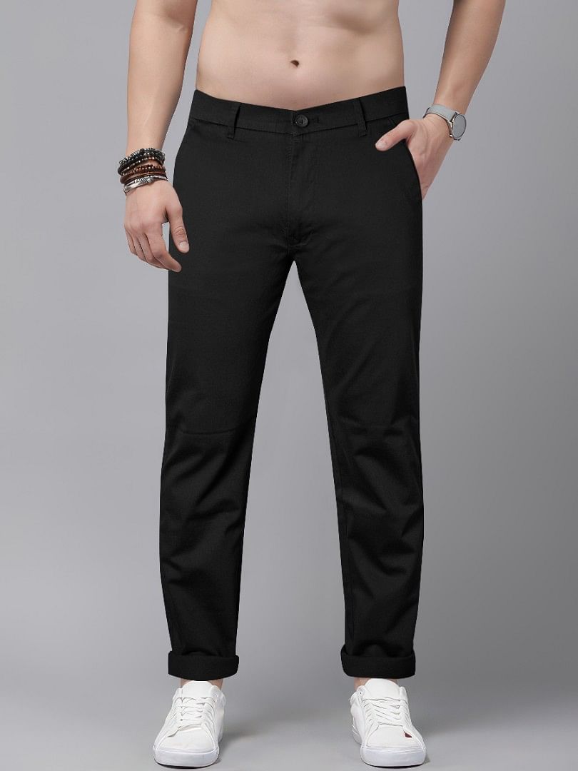 Authenzaa Men Casual Trouser CT4S015 Black 