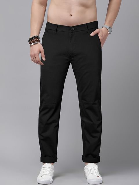 Authenzaa Men Casual Trouser CT4S015 Black 
