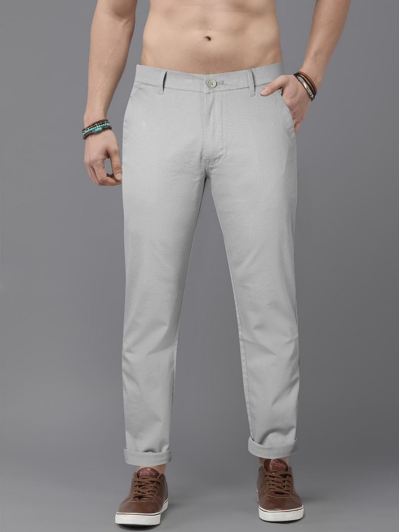 Authenzaa Men Casual Trouser CT4S012 Ash 