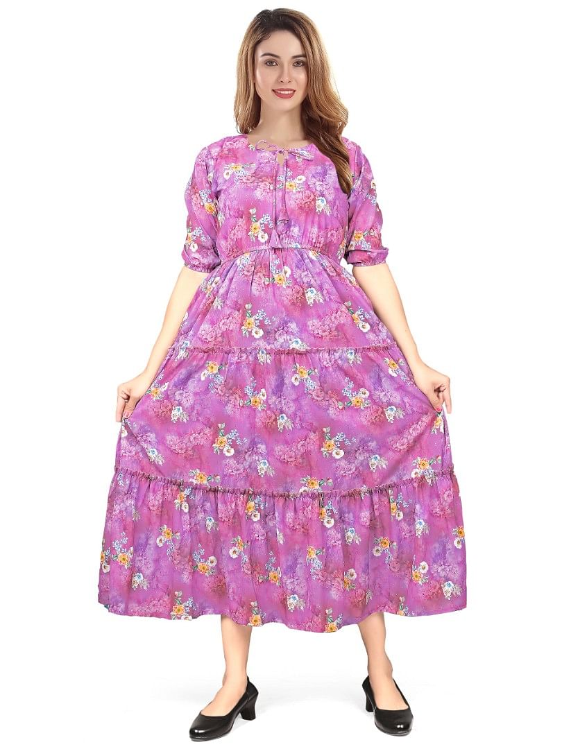 Authenzaa Women Kurti EVWKT011 Rose 