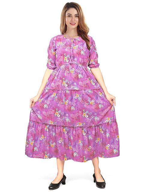 Authenzaa Women Kurti EVWKT011 Rose 