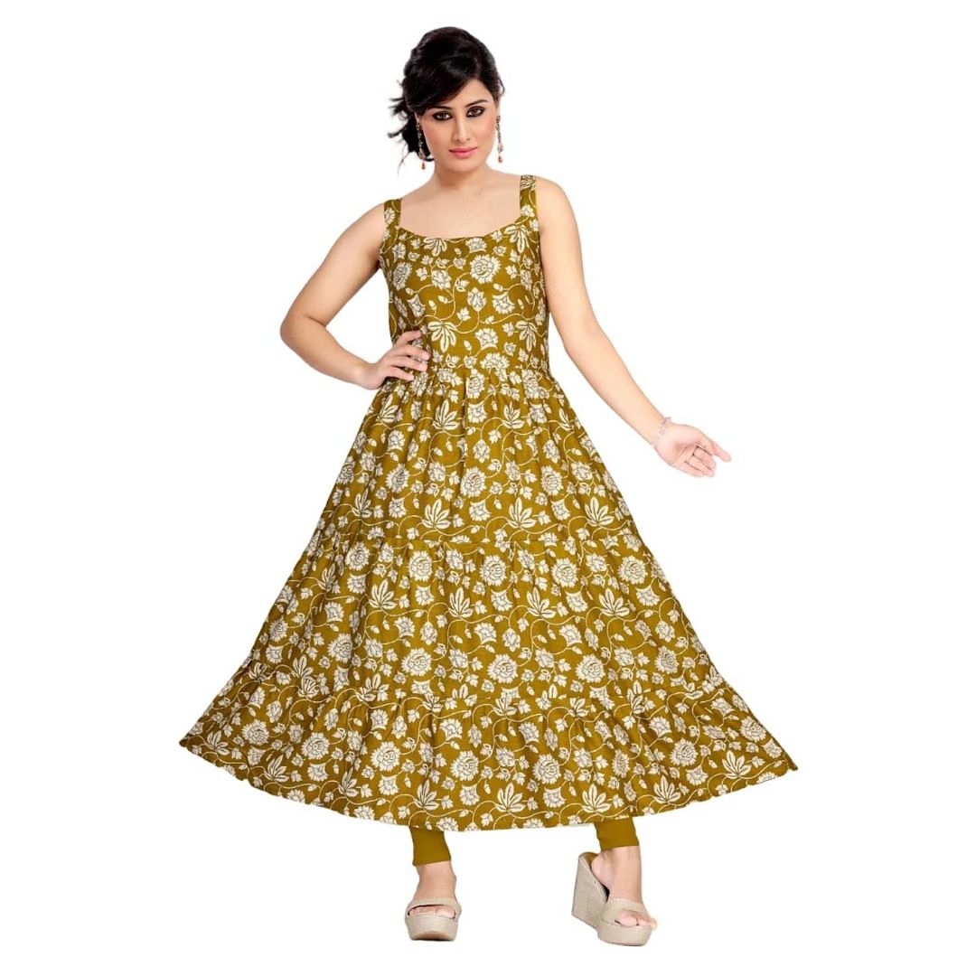 Authenzaa Women Kurti  SMCKT090 Musturd 