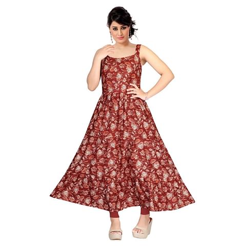 Authenzaa Women Kurti  SMCKT094 Red 