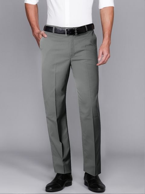 Authenzaa Men Formal Trouser 4SFF019 Dark Grey 