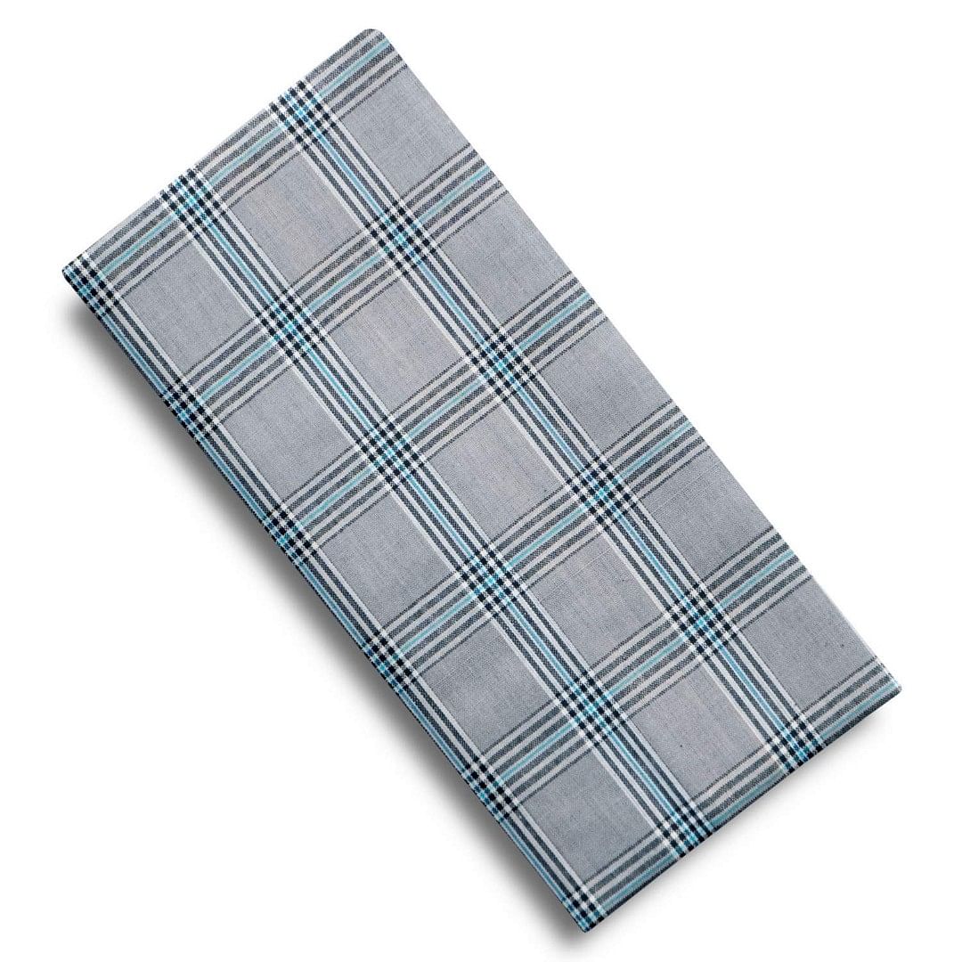 Authenzaa Men Checks Lungi BMCL003 Grey 