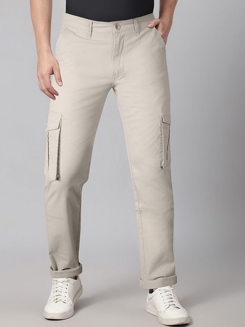 Authenzaa Men Cargo Pant 4SCP008 Cream 