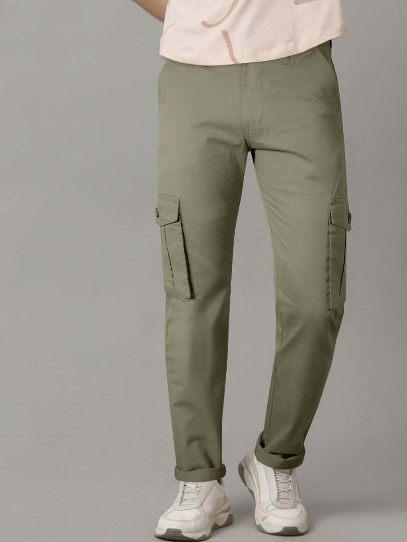 Authenzaa Men Cargo Pant 4SCP009 Light Green 
