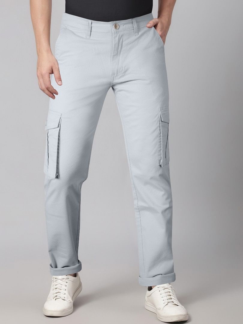 Authenzaa Men Cargo Pant 4SCP007 Ash 