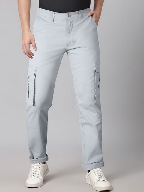 Authenzaa Men Cargo Pant 4SCP007 Ash 