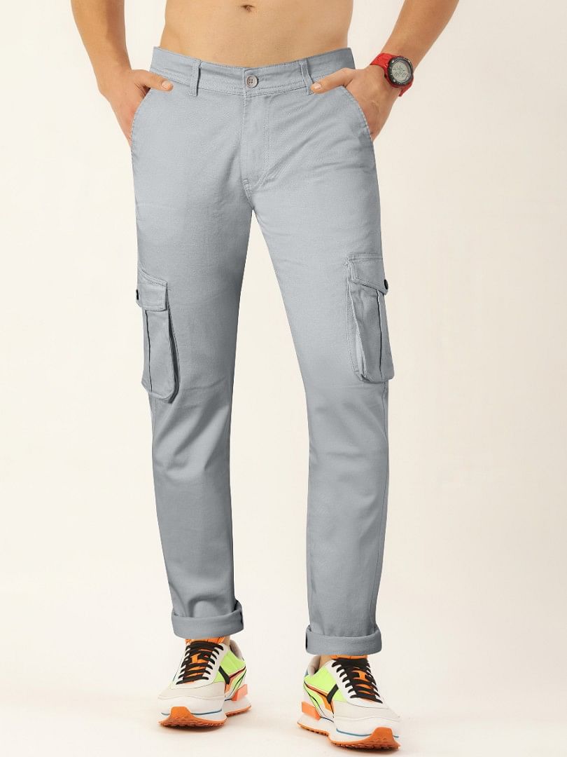 Authenzaa Men Cargo Pant 4SCP013 Grey 