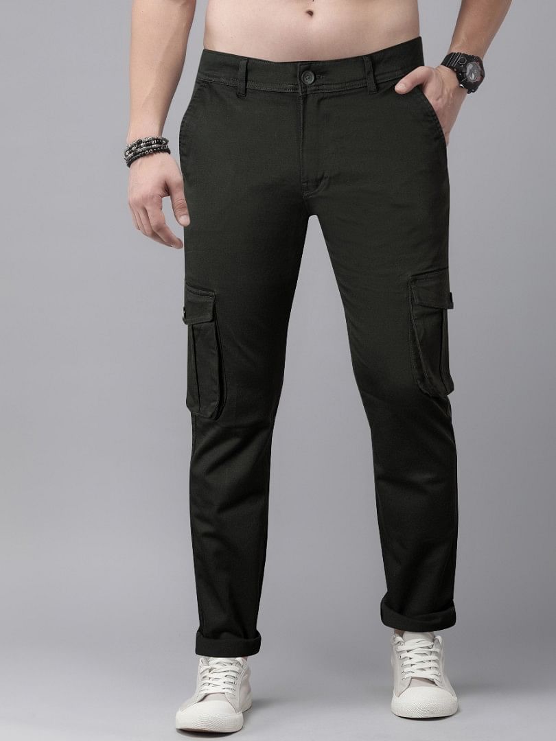 Authenzaa Men Cargo Pant 4SCP017 Olive 