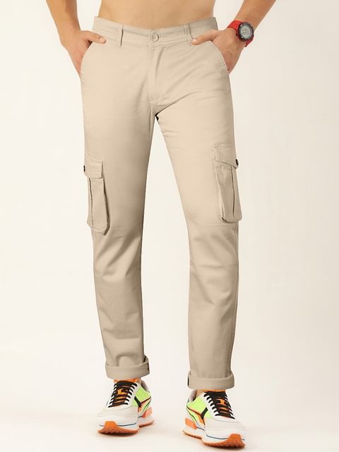 Authenzaa Men Cargo Pant 4SCP014 Light Khakhi 