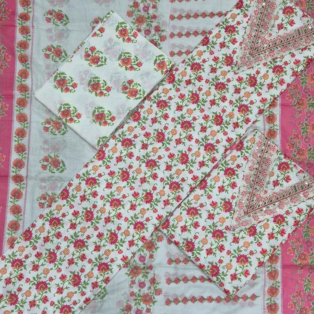 Authenzaa Women Dress Material ASDM003 Multi 