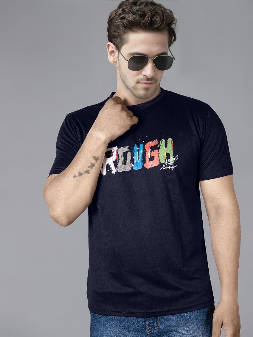 Authenzaa Round Neck T-Shirt GKRNT012 Navy 