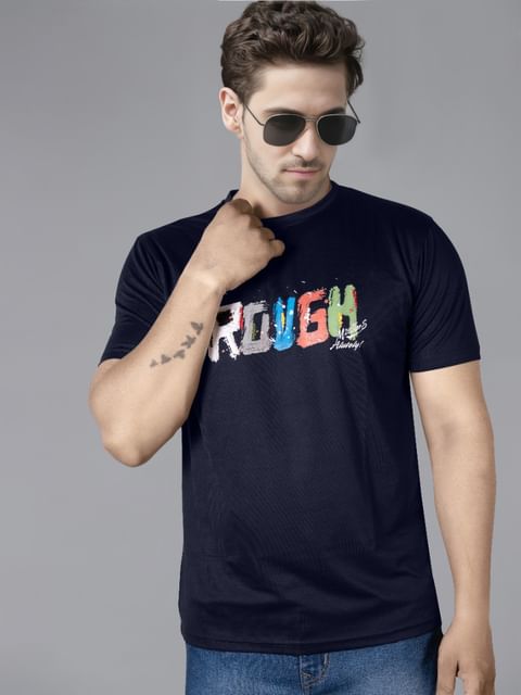 Authenzaa Round Neck T-Shirt GKRNT012 Navy 