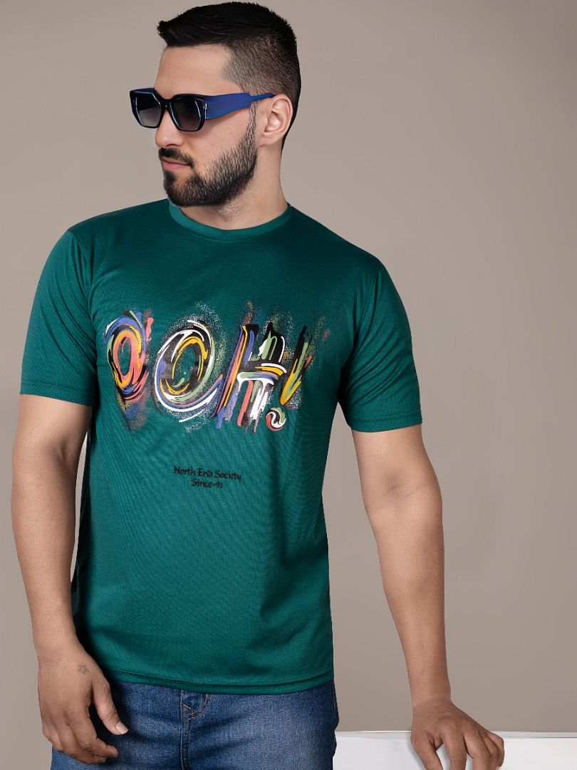 Authenzaa Round Neck T-Shirt GKRNT007 Dark Green 
