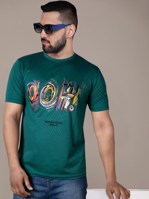 Authenzaa Round Neck T-Shirt GKRNT007 Dark Green 
