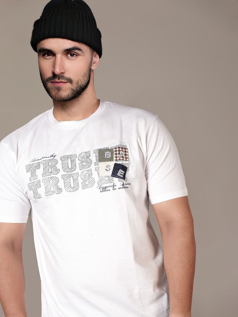 Authenzaa Round Neck T-Shirt GKRNT015 White 