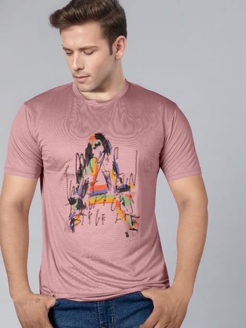 Authenzaa Round Neck T-Shirt GKRNT009 Respberry 