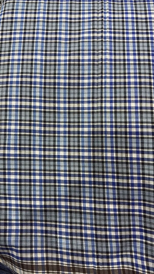 Authenzaa Men Checks Lungi BMCL005 Grey Royal Blue 