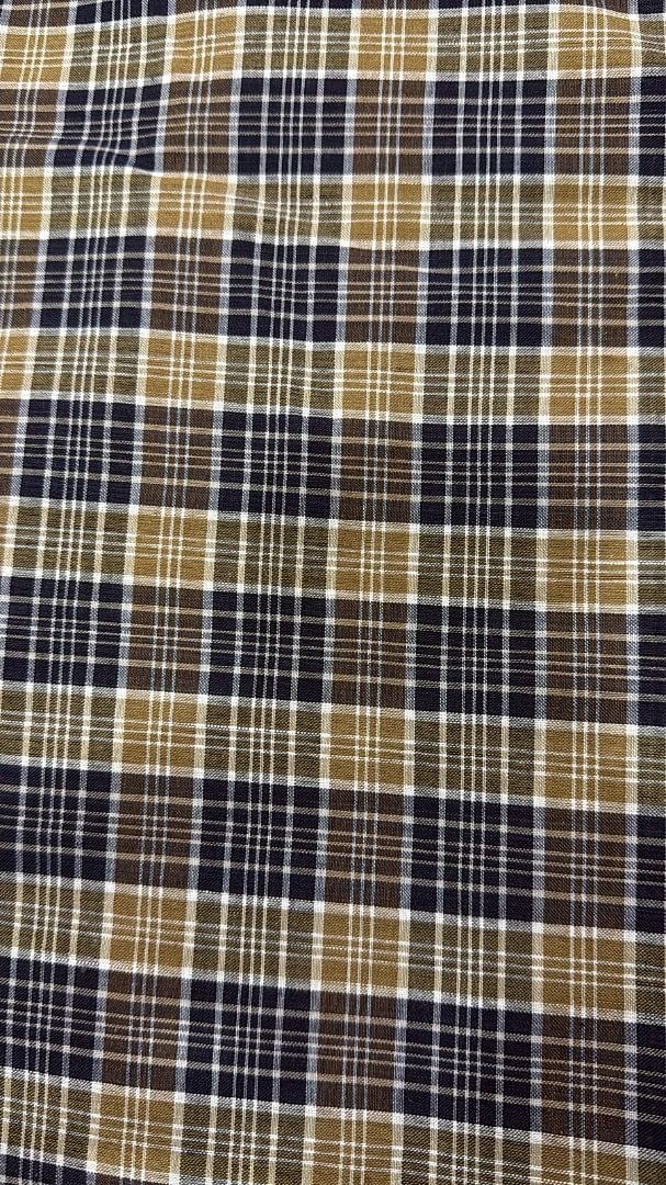 Authenzaa Men Checks Lungi BMCL005 Navy Blue Khakhi 