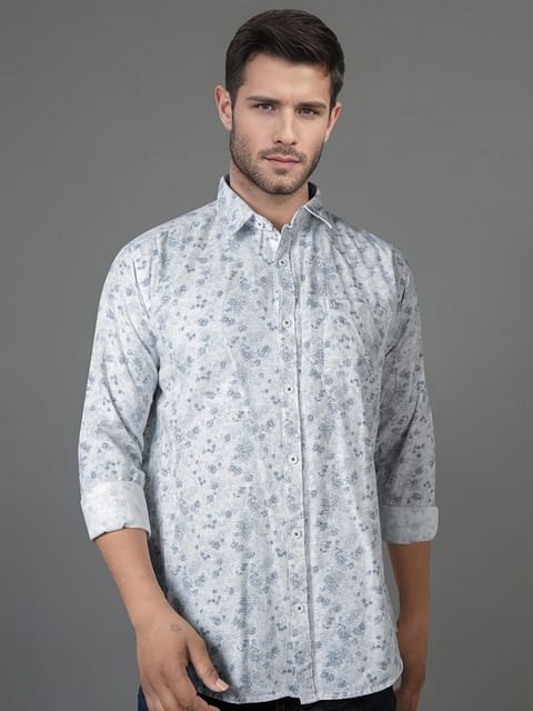 Authenzaa Men Casual Shirt SFCS138 Printed Green 