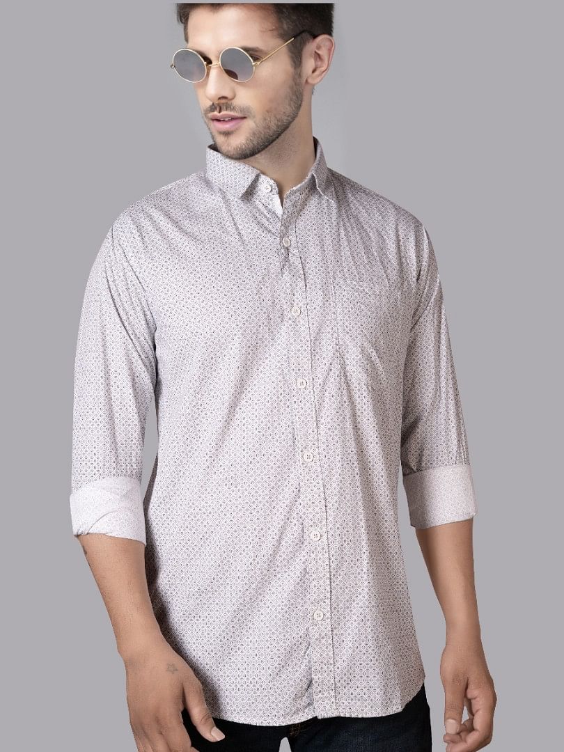 Authenzaa Men Casual Shirt SFCS140 Grey 